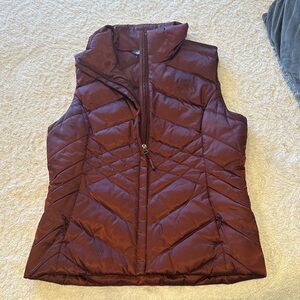 The North Face Maroon Quilted Vest
